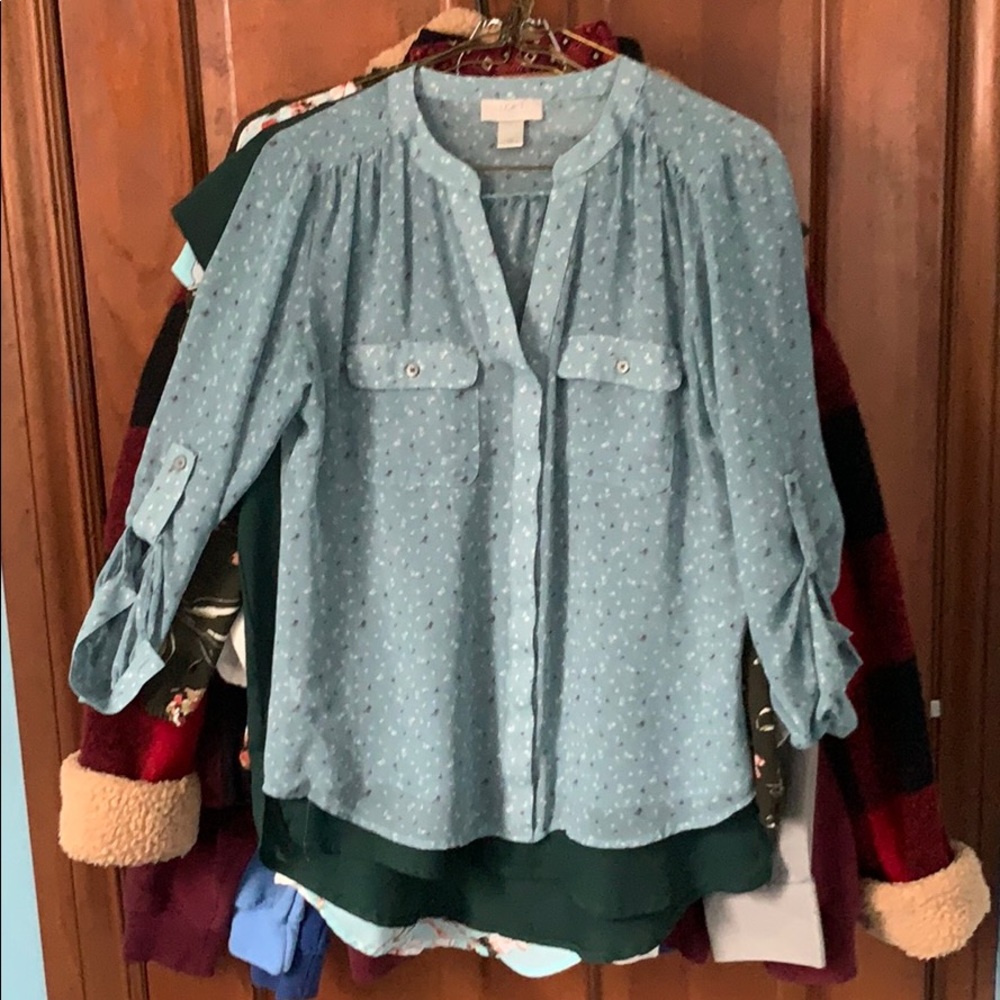 Wishing blue top